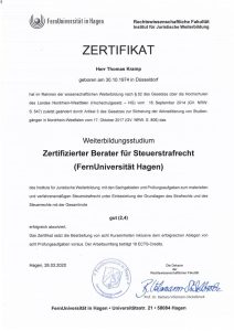 Referenzen 14 kramp_zertifizierter_berater_steuerstrafrecht