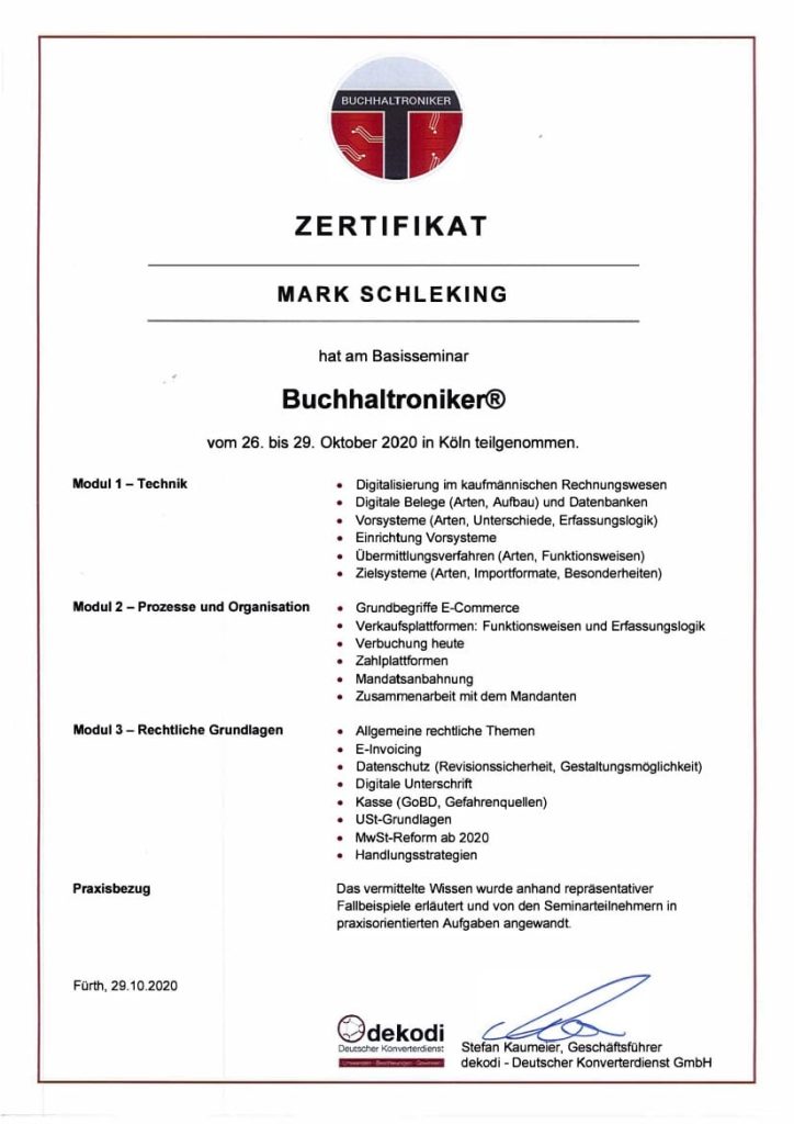 Fortbildungen 2 Buchhaltroniker 1